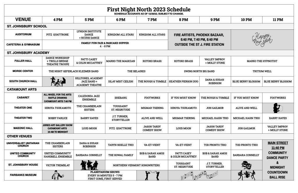 Downloadable Schedules 